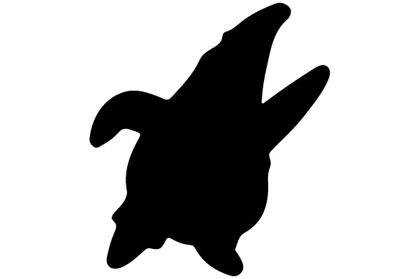 Silhouette of a Sea Turtle