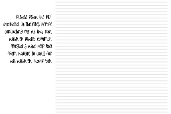 A Plea for Help: A Letter from the Files Before Contacting Me as This Can Answer Many Common Questions and Keep You from Having to Wait for an Answer.