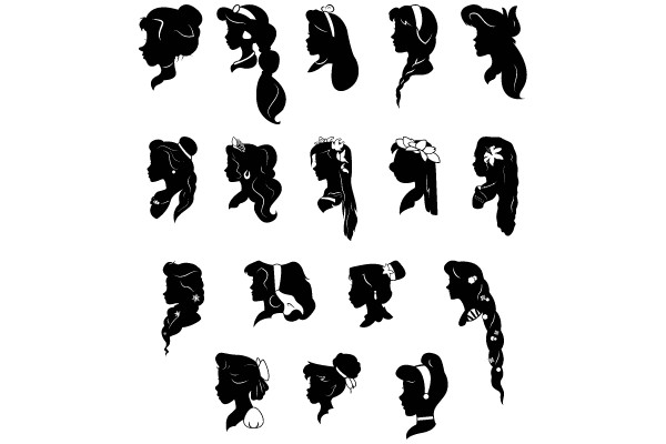 Silhouettes of Women: A Collection of Profile Images