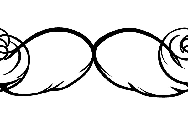 Double Mustache Clipart