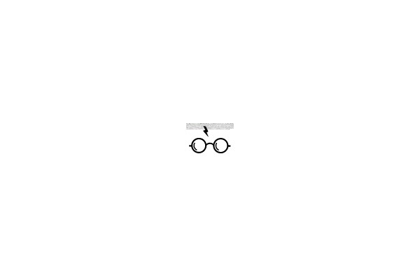 A Diagram of a Pair of Glasses with an Arrow Pointing to the Bridge