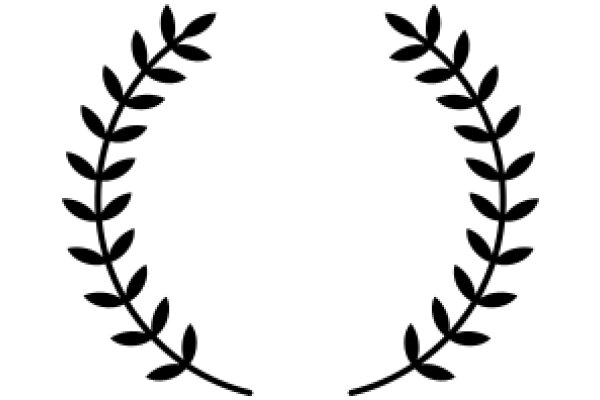 Elegant Black Laurel Wreath