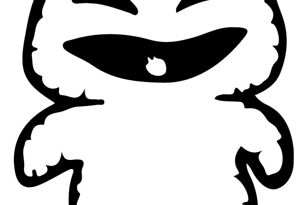 Charming Cartoon Character with a Whimsical Smile