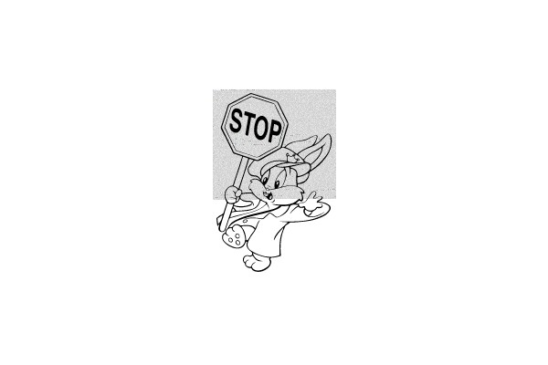 Rapid Rabbit's Stop Sign Stand