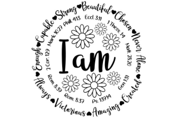 A Circle of Affirmations: A Personalized Inspirational Poster