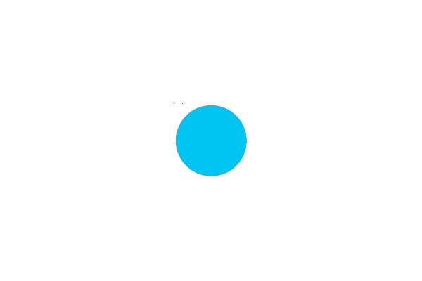 A Solid Blue Circle on a White Background