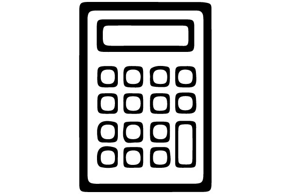 Vintage Calculator Clip Art