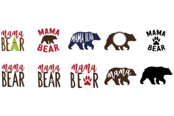 A Collection of Mama Bear Logos
