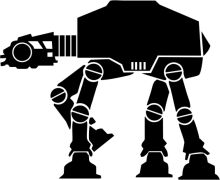 A Black and White Illustration of a Robot with a Car on Its Back