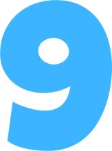 Digital Art: A Stylized Number Nine