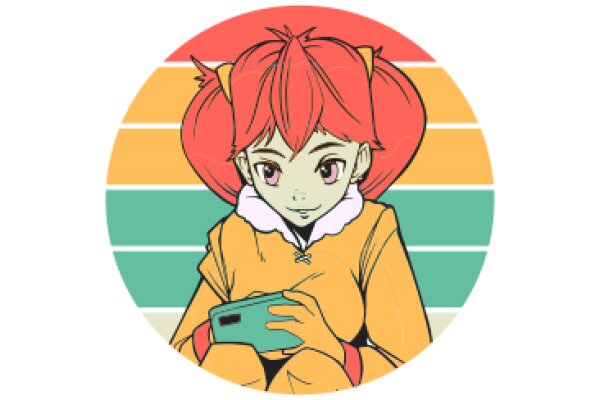 Digital Art: A Stylized Character with a Vibrant Color Palette