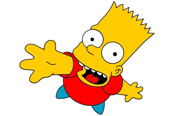Bart Simpson Flying