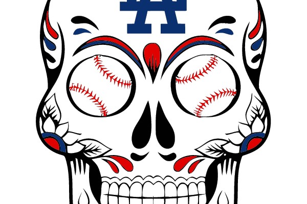 Sugar Skull LA Dodgers