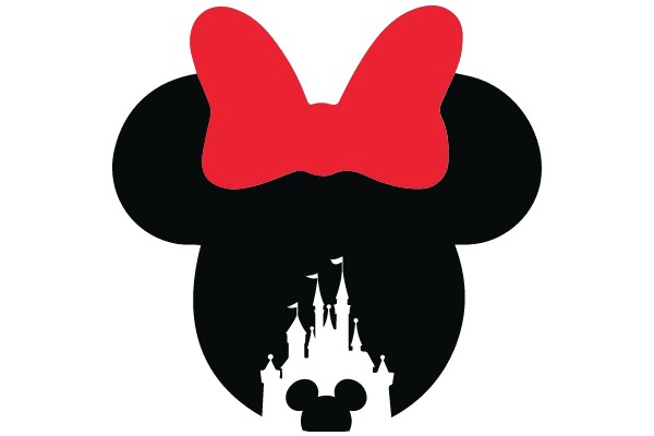 Disney's Iconic Mickey Mouse Logo with a Castle Silhouette in the Background