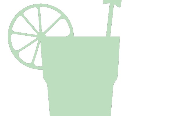 Summer Refreshment: A Citrus Slice and a Star on a Straw