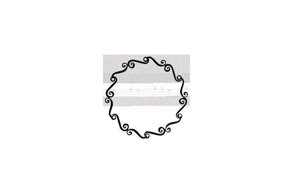 Decorative Iron Scrollwork Frame