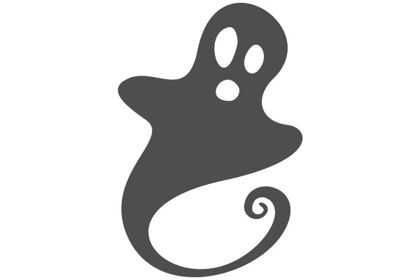 Spooky Ghost Silhouette