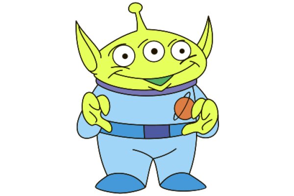 An Alien's Delight: A Cartoon Character's Love for Basketball