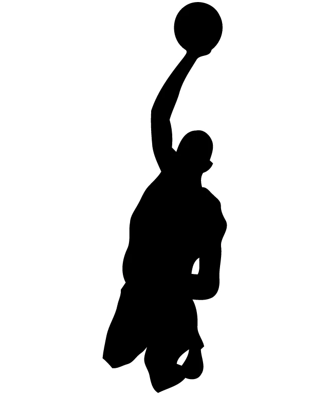 Kobe Bryant's Iconic Basketball Dunk Silhouette
