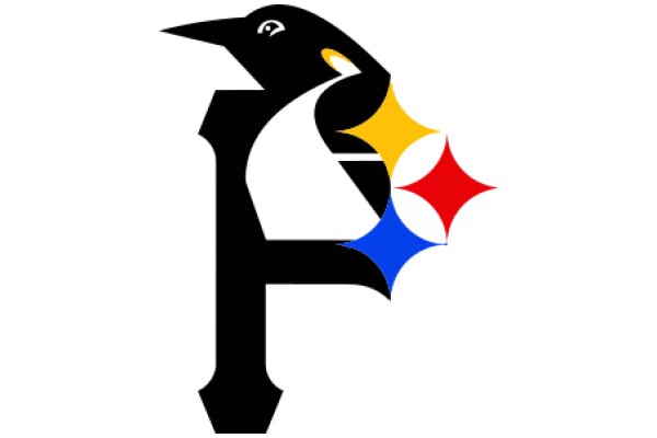 Stylized Logo of a Penguin with a Letter 'P' Integrated