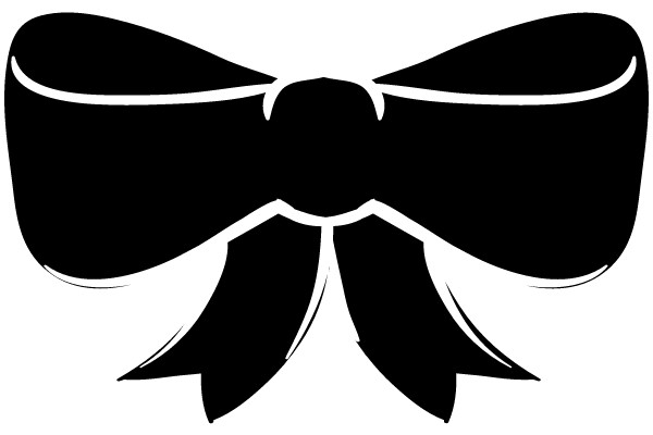 Black Bow Clipart