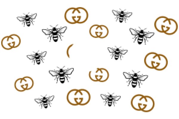 A Symphony of Bees and Logos: A Pattern of Harmony and Branding