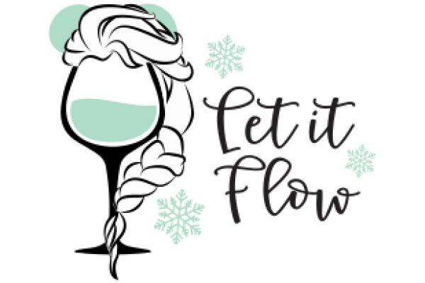 Let It Flow: A Whimsical Wine Glass with a Snowflake Design