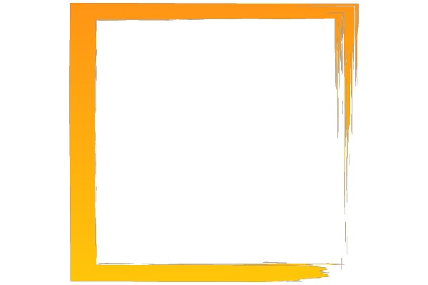 Abstract Orange and Yellow Brush Stroke Frame