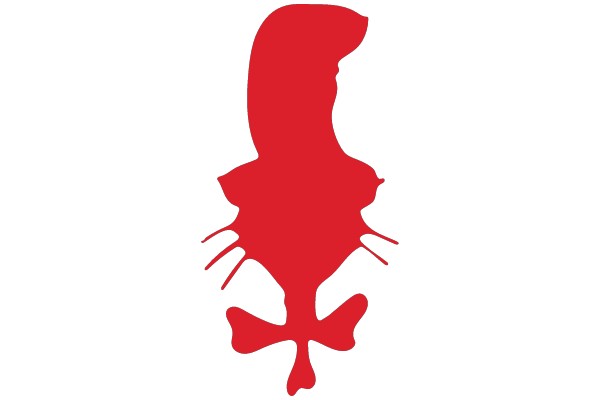 Abstract Red Silhouette