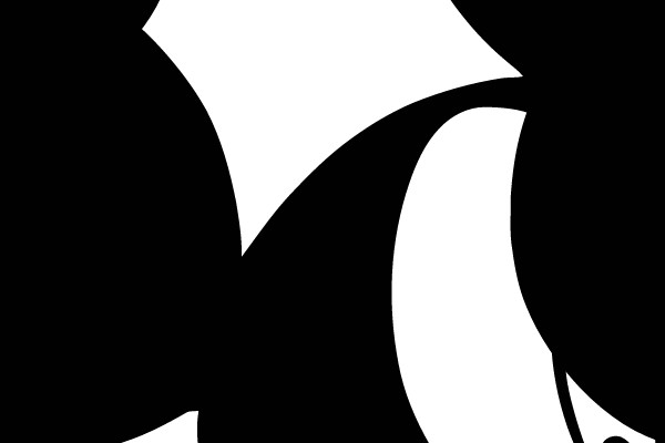 Mickey Mouse Face Silhouette