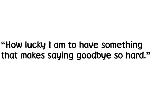 Cherished Goodbyes