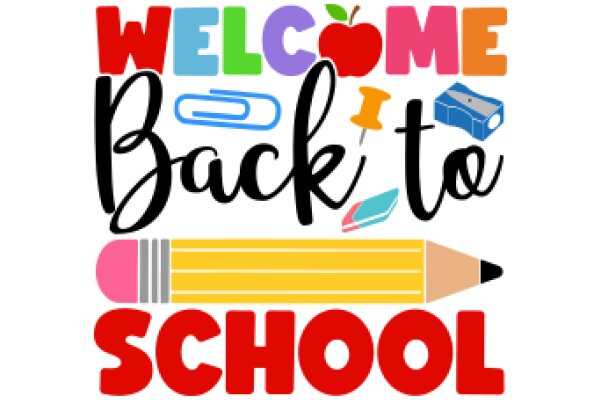 Welcome Back to School: A Colorful and Welcoming Sign for Students and Parents