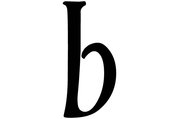 Bold Serif Alphabet Letter