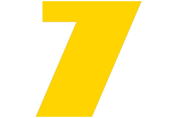 Bold Yellow Number 7