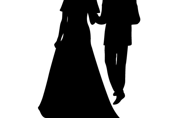 Bride and Groom Silhouette