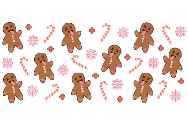 A Delightful Collection of Candy Cane Gingerbread Cookies