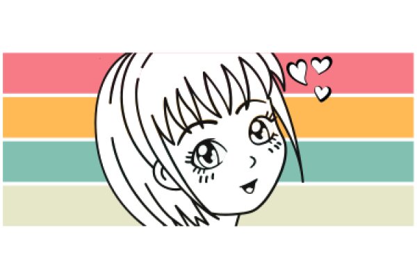 A Whimsical Illustration: A Cartoon Character with a Colorful Background
