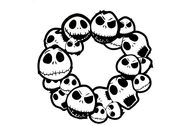 Jack Skellington Wreath