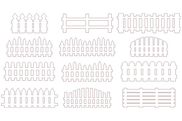 A Collection of White Fence Designs