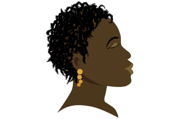 A Portrait of Serenity: The Silhouette of a Woman with a Subtle Smile