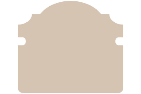 A Solid Beige Oval Shape