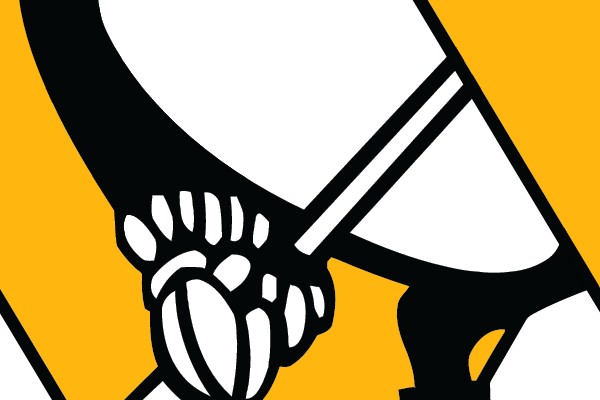 Penguin Hockey Player Logo