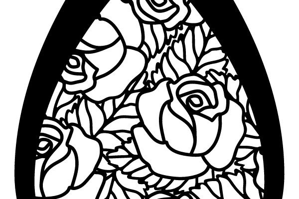 Stained Glass Rose Petal: A Symphony of