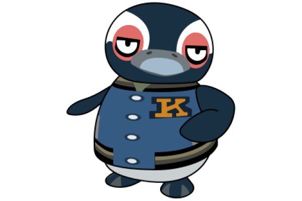 A Whimsical Penguin with a Unique Style