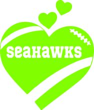 Seahawks Logo with Heart Symbol