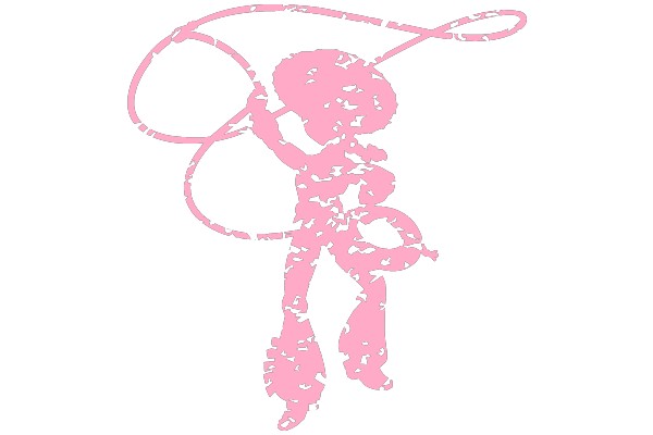 Pink Rope Skirt Silhouette