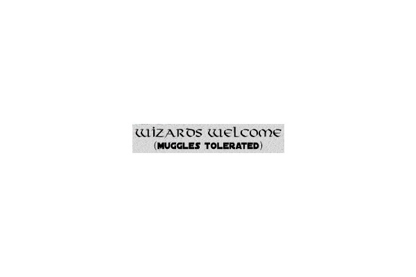 Wizards Welcome (Muggles Tolerated)
