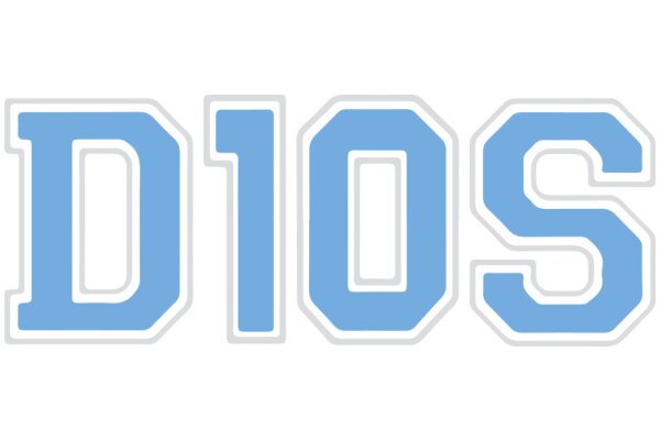 Digital Display of the Number 10 in Blue