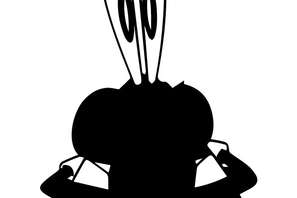 Surprised Rabbit Silhouette