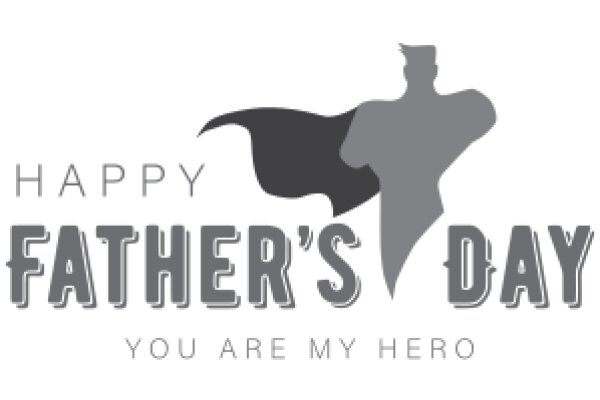 Happy Father's Day: A Silhouette of a Superhero, Symbolizing the Strength and Courage of Fathers Everywhere